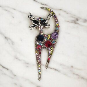 Art Deco Cat Broach